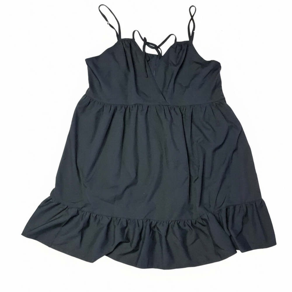 SHEIN Black Curve Top